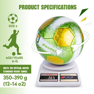 Drapeau <span class=keywords><strong>du</strong></span> <span class=keywords><strong>Brésil</strong></span> personnalisé, ballon de football cousu à la machine, PU/TPU/PVC, taille 4, entraînement des jeunes pour le football - Product Image 4