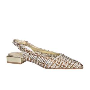 Xti Donna Slingback 143938 Dorado Tacón de 2 cm Talla 36 Zapatos Planos - Product Image 2
