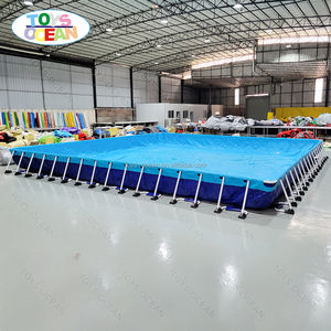 PVC personnalisé facile à installer cadre métallique <span class=keywords><strong>rectangulaire</strong></span> <span class=keywords><strong>hors</strong></span> <span class=keywords><strong>sol</strong></span> <span class=keywords><strong>piscine</strong></span> extérieure familiale piscines natation parc aquatique extérieur - Product Image 3