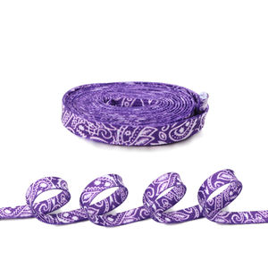 รองเท้าผ้าใบพิมพ์ลายดอกไม้เม็ดมะม่วงหิมพานต์,เชือกผูกรองเท้าอุปกรณ์เสริมแบบลำลองสำหรับเล่นกีฬาปี <span class=keywords><strong>AF1</strong></span>เชือกผูกรองเท้าพิมพ์ลายลูกไม้รองเท้า AJ แบบแบน - Product Image 6