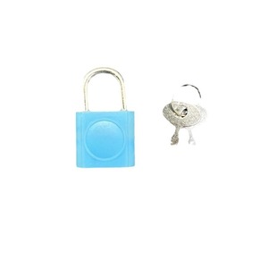Mini Colorful Plastic Padlocks <b>Square</b> Shape Single Lever Locking For Bags <b>Keys</b> Toys Craft Boxes Home Use - Product Image 5