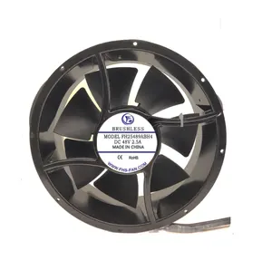 25489 254x254x89mm Ventilating Fan 250mm 254mm 24v 48v DC Waterproof Cooling Fan