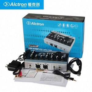 Alctron-interfaz de Audio U16K <span class=keywords><strong>MK3</strong></span>, tarjeta de sonido externa portátil con <span class=keywords><strong>USB</strong></span>, grabación en vivo - Product Image 4