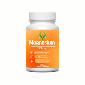 Tabletas de Magnesio 500mg OEM para Soporte Corporal Completo, Tabletas de Óxido de Magnesio para Deporte y Fitness en Celulosa Vegetal - Product Image 1
