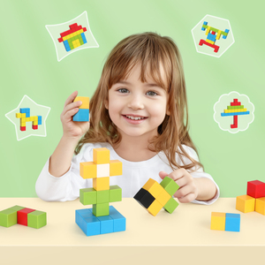 Set di Costruzioni Magnetiche Best-Seller 2026 OEM, Cubi Quadrati Fai-da-te da 2,5 cm per Bambini Creativi, Gioco Magnetico Stile <span class=keywords><strong>Minecraft</strong></span> - Product Image 2