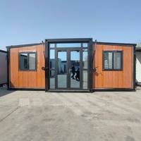 Mini-maison prête à être expédiée, panneau sandwich isolant, maison préfabriquée extensible, conteneur personnalisable