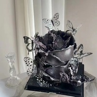 Décorateurs de gâteaux, outils de décoration de gâteaux multicolores en forme de papillon, décorations de gâteaux pour anniversaire, Saint-Valentin