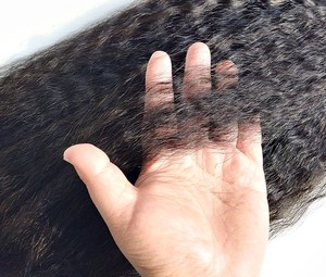 Microlínea de <span class=keywords><strong>pesca</strong></span> de colores, cabello humano brasileño 100% virgen, colores personalizados, enlaces de cabello, microanillo grueso, extensiones de cabello con cuentas - Product Image 6