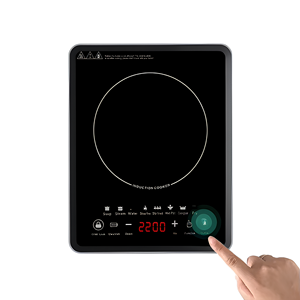 Cuisinière à <span class=keywords><strong>induction</strong></span> portable 10P 2200W étanche à brûleur unique avec <span class=keywords><strong>plaque</strong></span> céramique robuste <span class=keywords><strong>pour</strong></span> usage domestique, extérieur et hôtelier (plastique) - Product Image 1