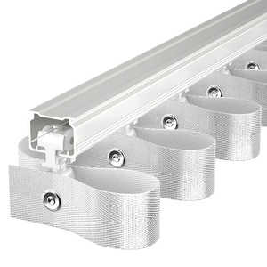 Heavy-Duty nhôm kim loại <span class=keywords><strong>s</strong></span>óng <span class=keywords><strong>S</strong></span> đường <span class=keywords><strong>s</strong></span>ắt gợn gấp Rèm theo dõi hệ thống thiết kế mới cho hiệu suất cao - Product Image 1
