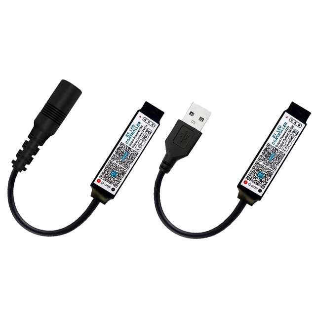 Mini RGB LED Light Strip Controller for Bluetooth USB Smart APP Control Compatible for BlueTooth USB5V Music RGB Tape Control