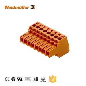 Pluggable terminal block weidmuller PCB and female terminal connectors, BL 3.50/02/180 SN BK BX