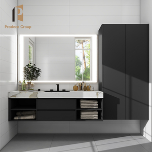 Meuble de salle de bain mural avec miroir Meuble salle de bain Design moderne - Product Image 5