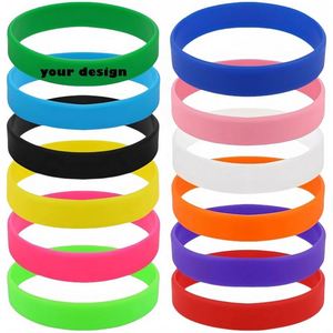Pulseras de Silicona Personalizadas, Kit de Pulseras de Goma de Colores Surtidos para Deportes, Juegos, Fiestas, Marcadores de Vasos, para Mujeres y Hombres - Product Image 1