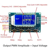 Module générateur de signal PWM à 1 canal, à fréquence d'impulsion réglable, pour ondes carrées et rectangulaires, avec cycle de travail ajustable