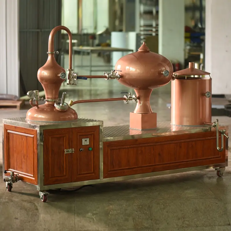 50 litre tarihi Charentais pot brendi distile alkol damıtma makinesi