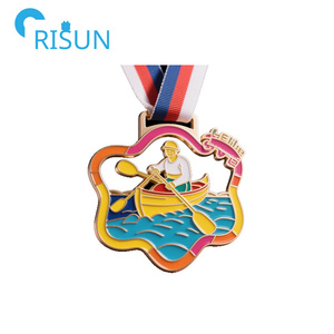 Vente en gros de médailles d'aviron de yacht de sport en métal personnalisées logo personnalisé fiesta <span class=keywords><strong>miraculous</strong></span> canotage médailles médaillon médaillon longe - Product Image 6