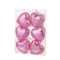 Ornement boule disco Apple, mosaïque miroir, décoration suspendue pour sapin de Noël, fête, mariage, en mousse réfléchissante