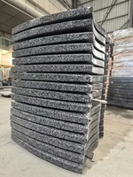 Croix funéraire en granit noir sésame G654 de marque SGZ de Chine - Monument funéraire européen double style Fujian Chine