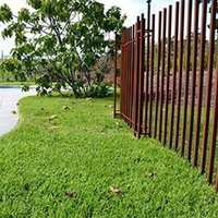 Panel de Corten para Construcción Exterior, Postes Rústicos para Puertas de Jardín, Rieles para Cercas, Herrajes para Cercas de Patio