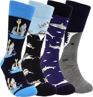 Chaussettes habillées à motifs amusants pour hommes Funny Novelty Crazy Design Cotton Socks Gift for Men