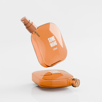 Nouveauté Flacons en Plastique de Gros 100 ml, Bouteille Plate PETG Transparente Unique et Petite