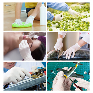 Găng Tay Nhà Cung Cấp 9 Inch Đóng Hộp Dùng Một Lần Trắng Găng Tay Nitrile Găng Tay 100Pcs Thích Hợp Cho Hội Thảo Làm Vườn Vẻ Đẹp - Product Image 4