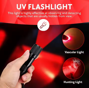 Trèfle Mini lumière violette <span class=keywords><strong>lampe</strong></span> ultraviolette 3AAA batterie <span class=keywords><strong>lampe</strong></span> <span class=keywords><strong>de</strong></span> <span class=keywords><strong>poche</strong></span> portable 625nm <span class=keywords><strong>rouge</strong></span> UV noir lumière ultraviolette <span class=keywords><strong>lampe</strong></span> <span class=keywords><strong>de</strong></span> <span class=keywords><strong>poche</strong></span> LED - Product Image 3