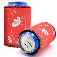 Manchon isotherme rayé pour canette, support personnalisé en néoprène pour bière, 330 ml