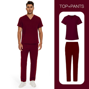 Ensemble <span class=keywords><strong>de</strong></span> blouses unisexe grande taille, taille européenne, en polyester et élasthanne, tissu dobby, uniforme pour hôpital, salon <span class=keywords><strong>de</strong></span> beauté, <span class=keywords><strong>soignant</strong></span> - Product Image 6