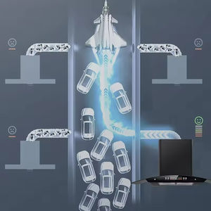 Campana Extractora <span class=keywords><strong>de</strong></span> Humo para <span class=keywords><strong>Cocina</strong></span>, <span class=keywords><strong>Precio</strong></span> <span class=keywords><strong>de</strong></span> Fábrica, 900 mm, Silenciosa, Montada en la Pared, Curva - Product Image 5