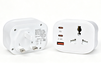 Adaptateur de prise UK avec USB Type-C 12W à charge rapide (2.4A) et protection de sécurité