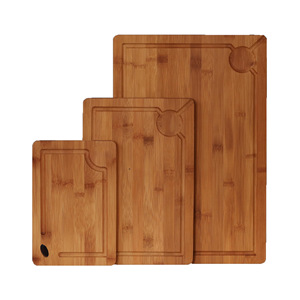 Juego de Tablas de Cortar de Bambú de 3 Piezas, Rectangulares, Carbonizadas, Antibacterianas y Antiolor - Product Image 4