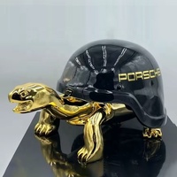 Fournitures d'usine Statues de tortue en résine créative pour la décoration intérieure or Chrome moderne luxe Dollar tortue Sculpture Pop Art
