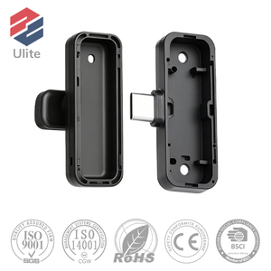Boîtier de microphone cravate moulé par injection OEM en nylon PA6 robuste, couleur personnalisée, boîtier en plastique sur mesure - Product Image 1