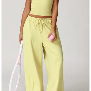 Ensemble de sport d'été en gros pour femmes, 2 pièces, pantalon ample et débardeur, ensemble de vêtements de course, de gym et de fitness pour femmes - Product Image 3