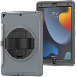 Per <span class=keywords><strong>Apple</strong></span> <span class=keywords><strong>iPad</strong></span> 10.2 9th 8th 2020 <span class=keywords><strong>2021</strong></span> 2019 custodia universale per Tablet con cinturino a mano 360 cavalletto pieghevole - Product Image 2