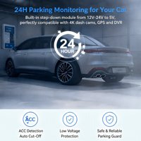 Kit de câblage 5V 2.5A pour caméra embarquée 4K, type C, compatible avec les rétroviseurs universels et les appareils GPS, kit de time-lapse automatique compatible avec DDPAI