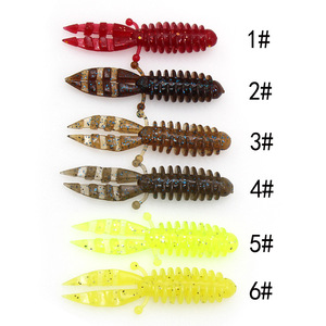 Señuelo de camarón de PVC blando <span class=keywords><strong>Hessen</strong></span> de 5.5cm y 1.5g, señuelo de hundimiento para trucha, lubina, bagre, lucioperca, marlín - Uso en agua dulce y salada - Product Image 1