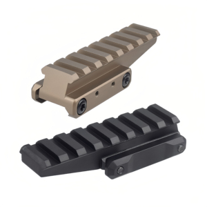 Base de lunette de visée en aluminium à montée rapide avec point rouge, décalage de 45 degrés, rouge et noir, accessoires tactiques de chasse - Product Image 1