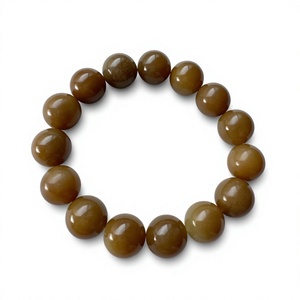 Classic Jade <b>Beaded</b> <b>Bracelet</b> Ball Shape Unisex Fashion Jewelry Natural Stone <b>Bracelets</b> - Product Image 1