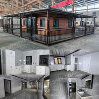 Maison conteneur modulaire extensible préfabriquée anti-ouragan de 20 pieds et 40 pieds, nouveau produit australien, avec 2 chambres, cuisine et salle de bain