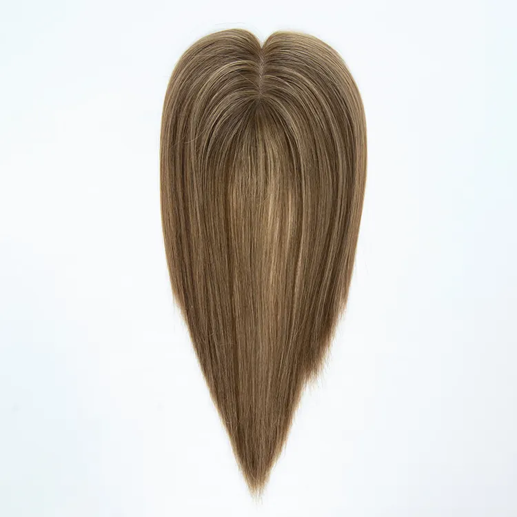 Nuovo Design europeo vergine capelli umani Topper per le donne 3.5x4.5 pizzo anteriore Mini parrucca donne Toppers posticci