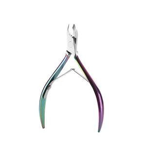 ที่ตัดหนังกำพร้าสแตนเลสแบบสองหัว ที่ตัดเล็บไทเทเนียมสำหรับใช้ในบ้าน อุปกรณ์ตกแต่งเล็บ - Product Image 2