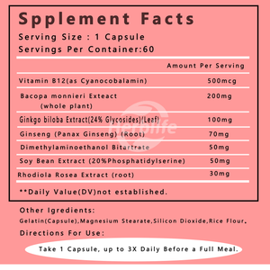 Cápsulas de Apoyo Cerebral de Marca Privada - Nootrópicos Extra Fuertes para la Concentración - 60 Cápsulas Vegetales - Servicio OEM Disponible - Product Image 2