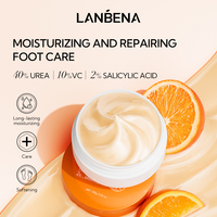 Crème pour les pieds Lanbena anti-fissures, anti-peeling, élimination des peaux mortes, réparation des pieds, blanchiment à l'urée