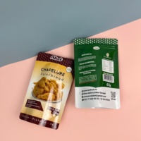 Sac d'emballage en sachet debout personnalisé pour le marché africain, finition brillante, résistant à l'humidité et aux fuites, pour la poudre de feuilles de Moringa biologique
