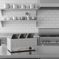 Chauffe-plats électrique Bain Marie avec 3 casseroles Équipement de chauffage et de maintien chaud et chaud