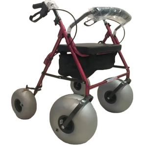 Déambulateur de plage à dégagement rapide, capacité de charge 100 kg, fauteuil roulant manuel de plage étanche avec frein à main, vente en gros - Product Image 3