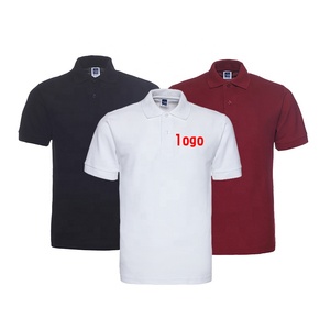 Polo de golf pour hommes 100% coton Polo unisexe à manches courtes personnalisé le logo brodé - Product Image 1